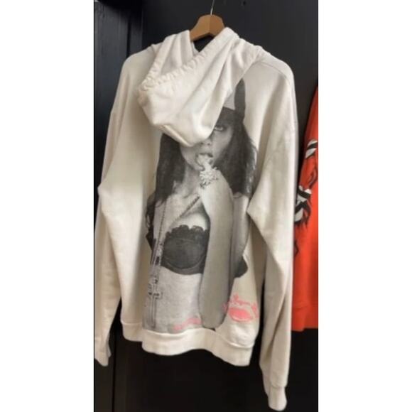 Men's RARE Chrome Hearts x Matty Boy Pink Graphic Hoodie - Oversized Large - Picture 7 of 12